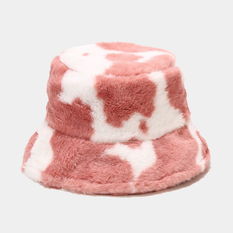 Cow Fashion Plush Thickened Warm Pot Hats