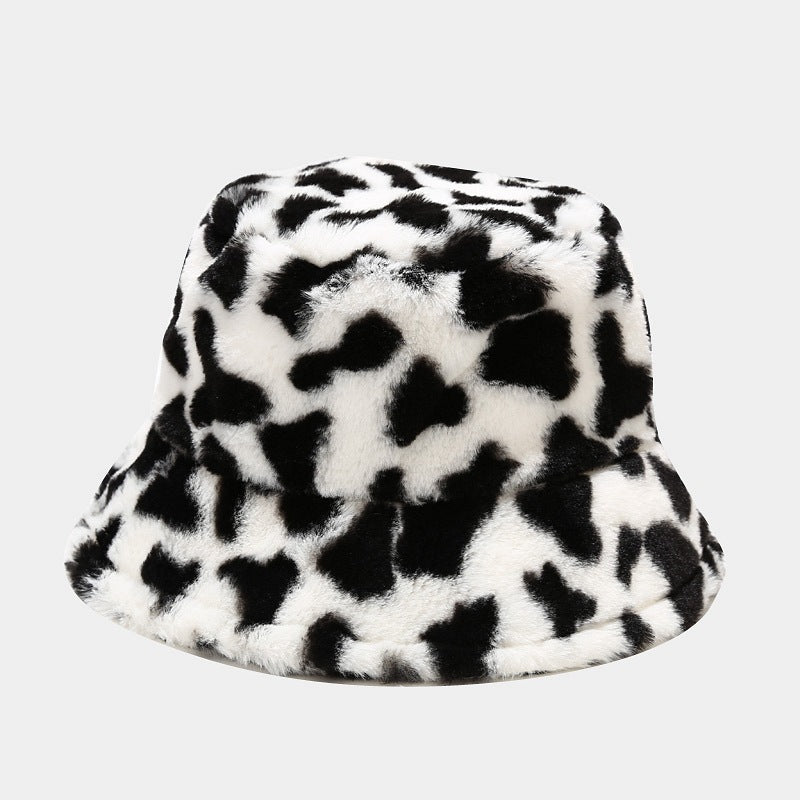 Cow Fashion Plush Thickened Warm Pot Hats