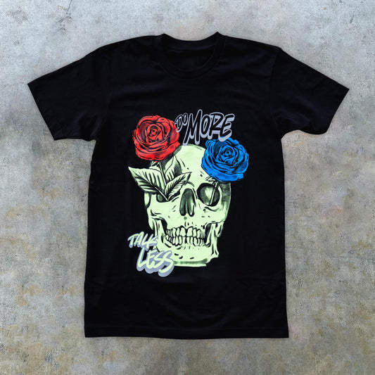 Skull Fashion Print Short Sleeve T-Shirt