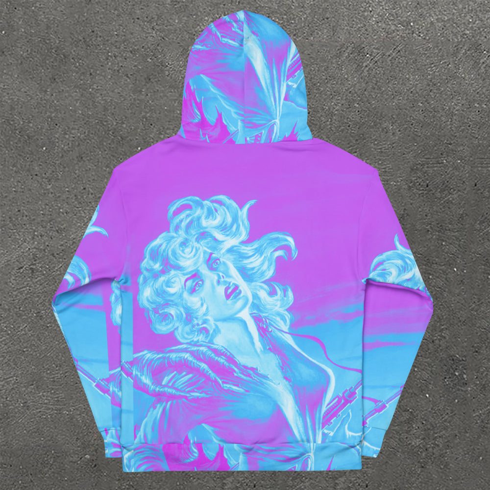 Figure Print Long Sleeve Hoodie