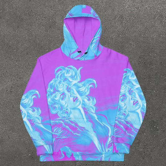 Figure Print Long Sleeve Hoodie