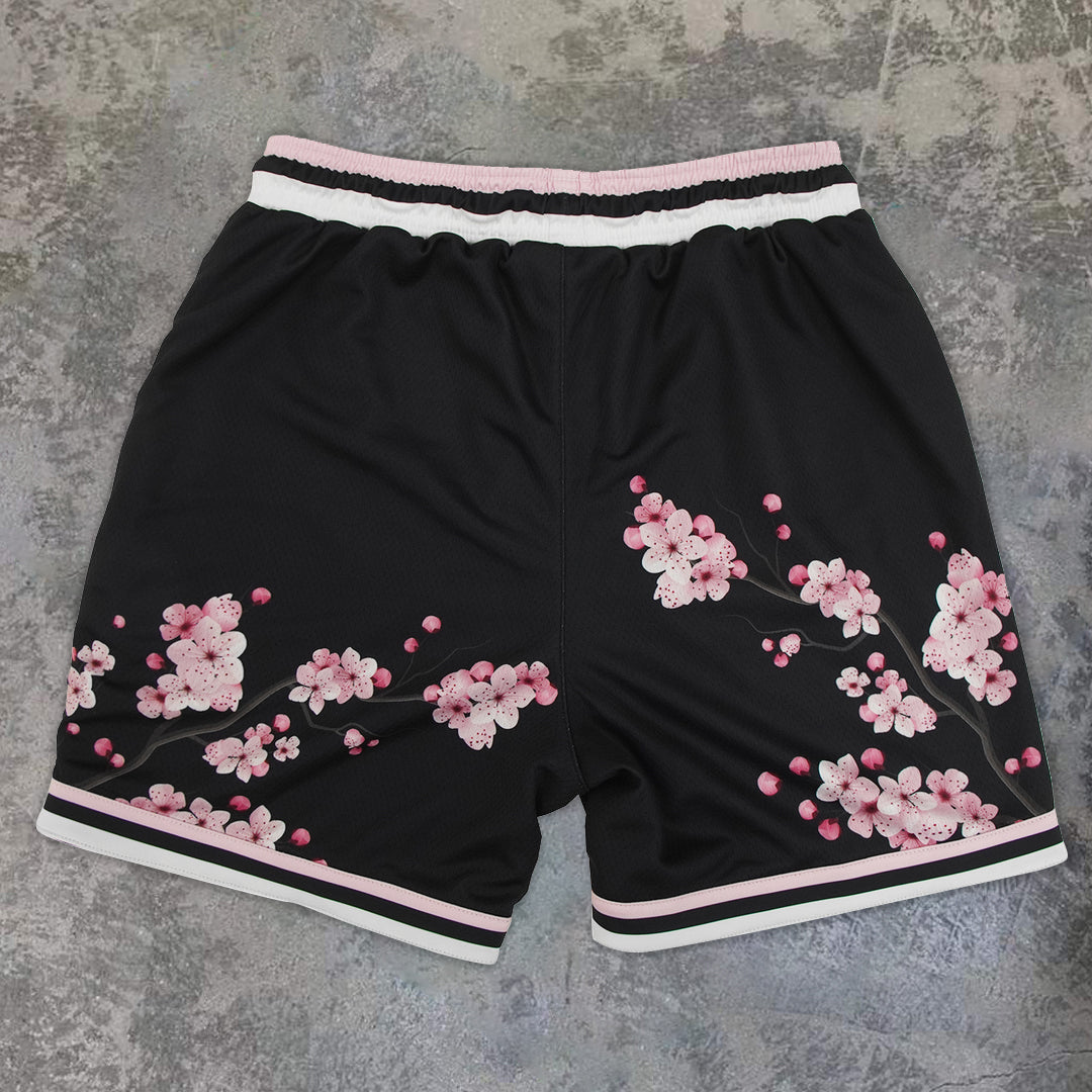 Dove Peace Sakura Pattern Art Shorts