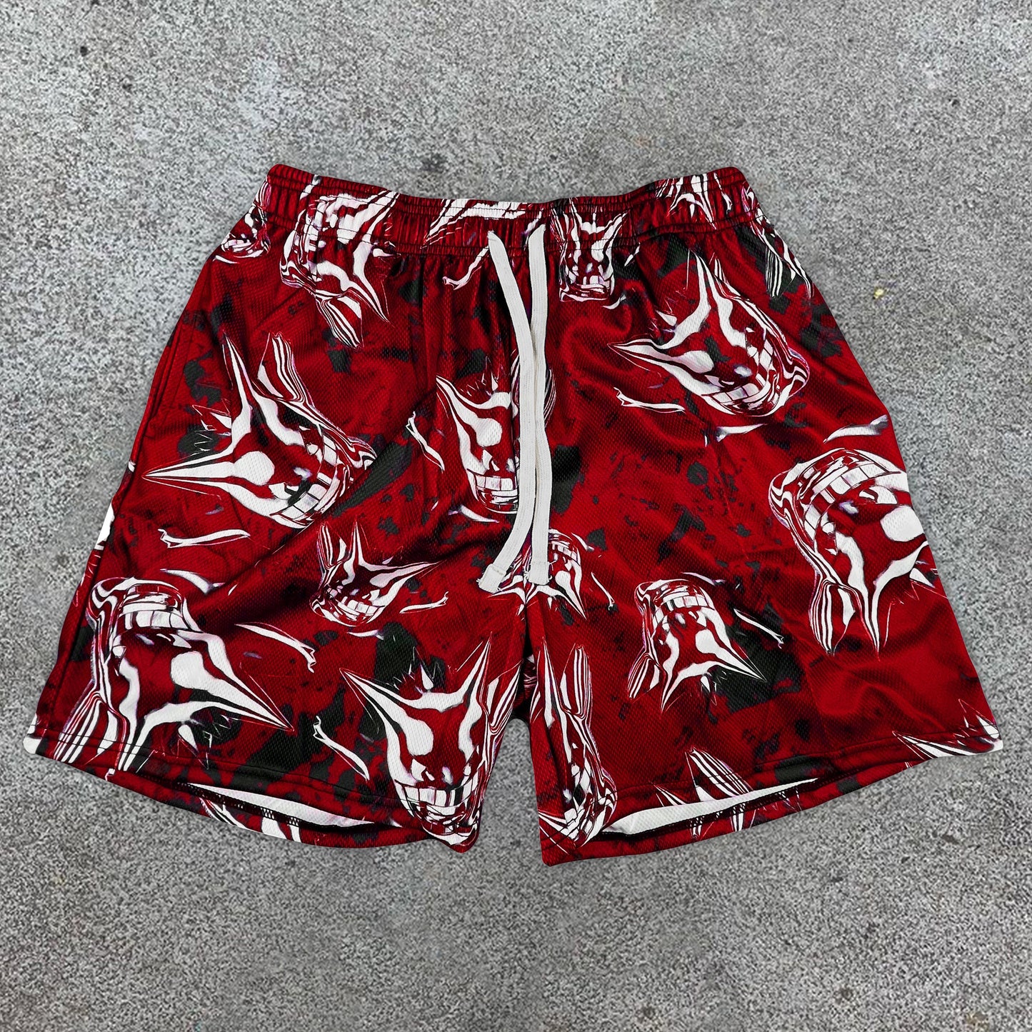 Fashionable personality street style printed casual shorts