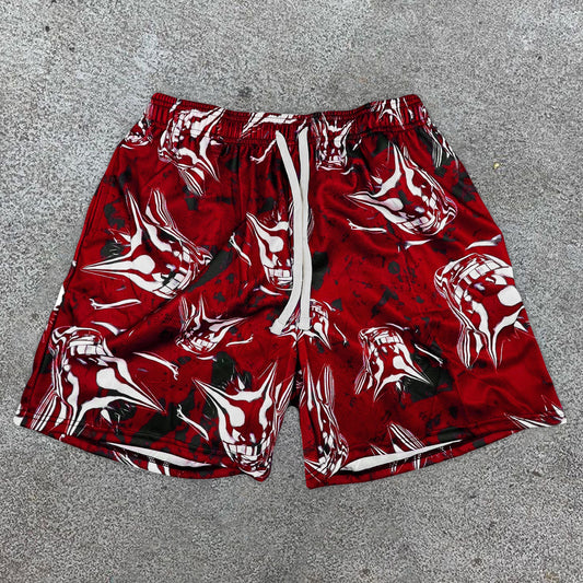 Fashionable personality street style printed casual shorts