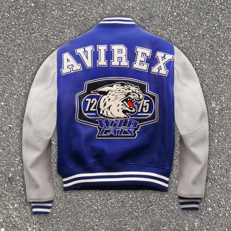 Casual varsity leopard baseball jacket