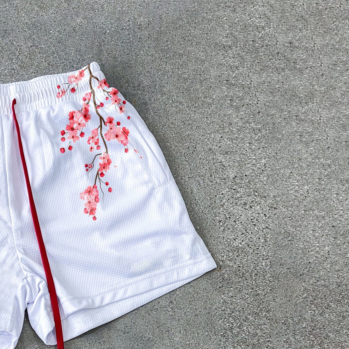 Retro Street Sports Mesh Three Point Shorts