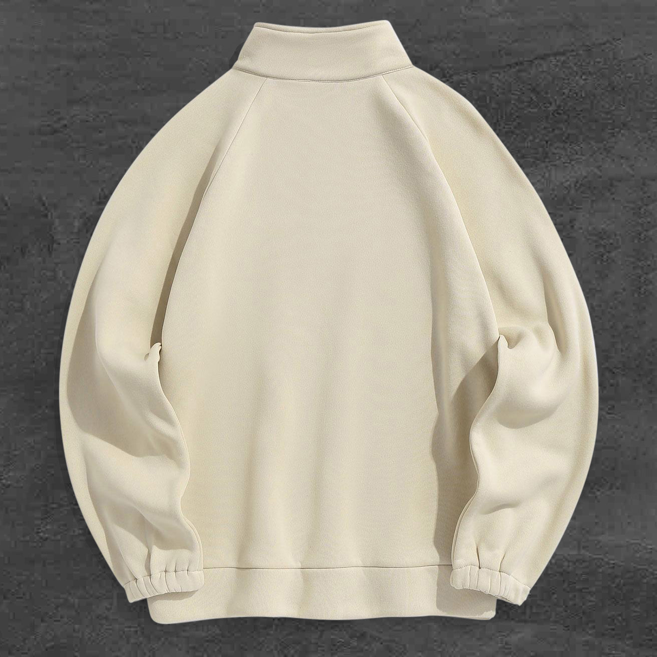 Trendy Hip Hop Fashion Zip Turtleneck Sweatshirt