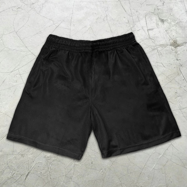 LA Gothic Graphic Print Elastic Shorts