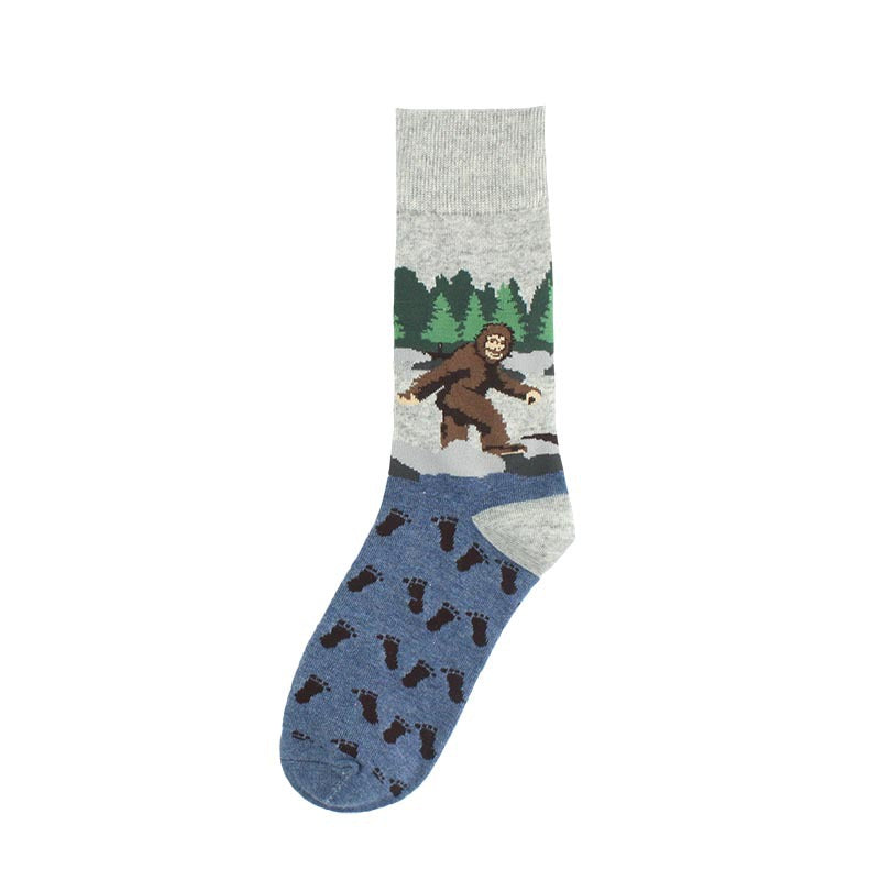 Animal Pug lion orangutan pattern socks socks