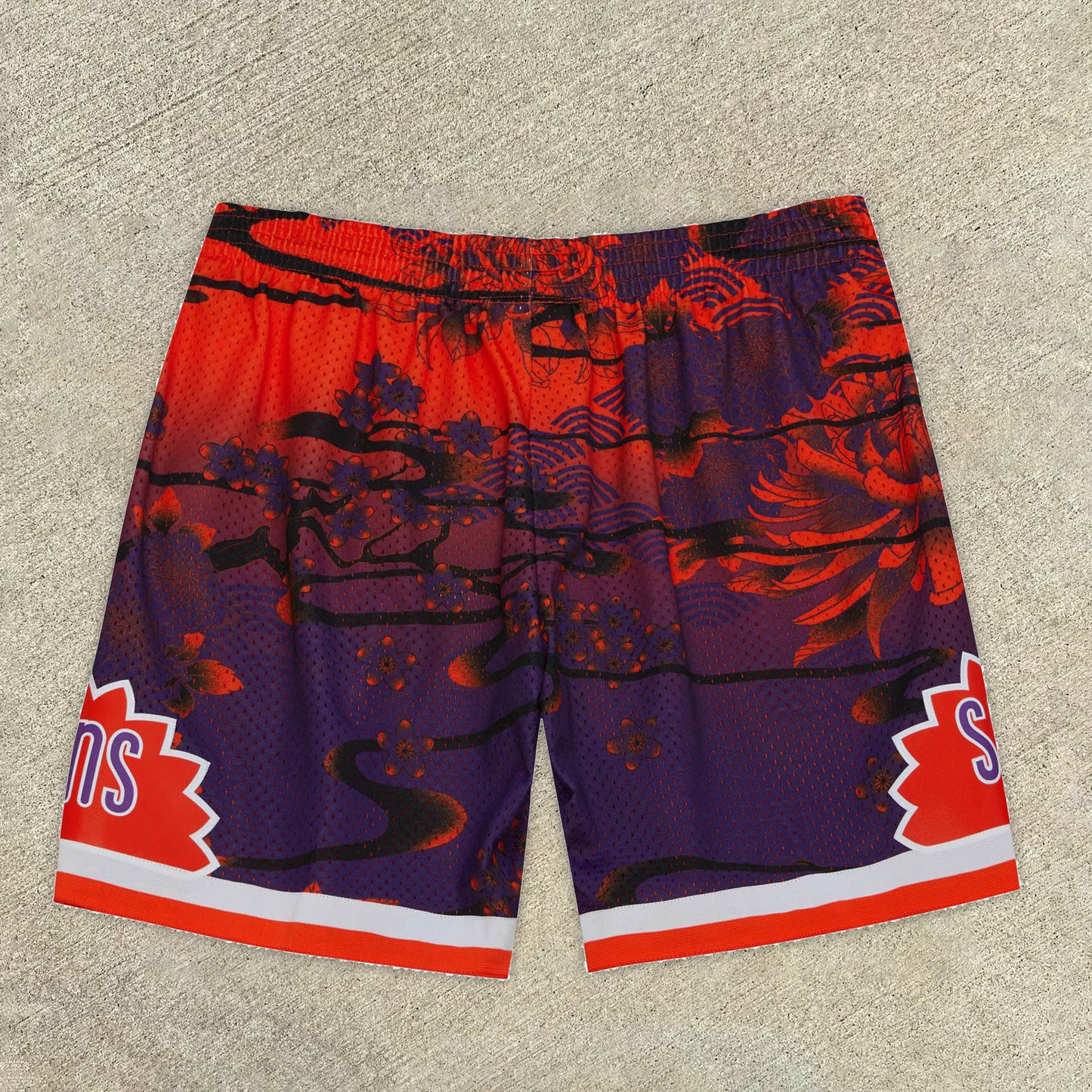 Art print trendy basketball shorts