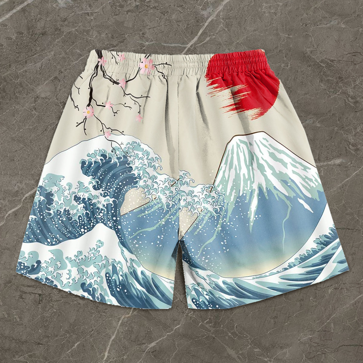 Artistic Japanese street shorts