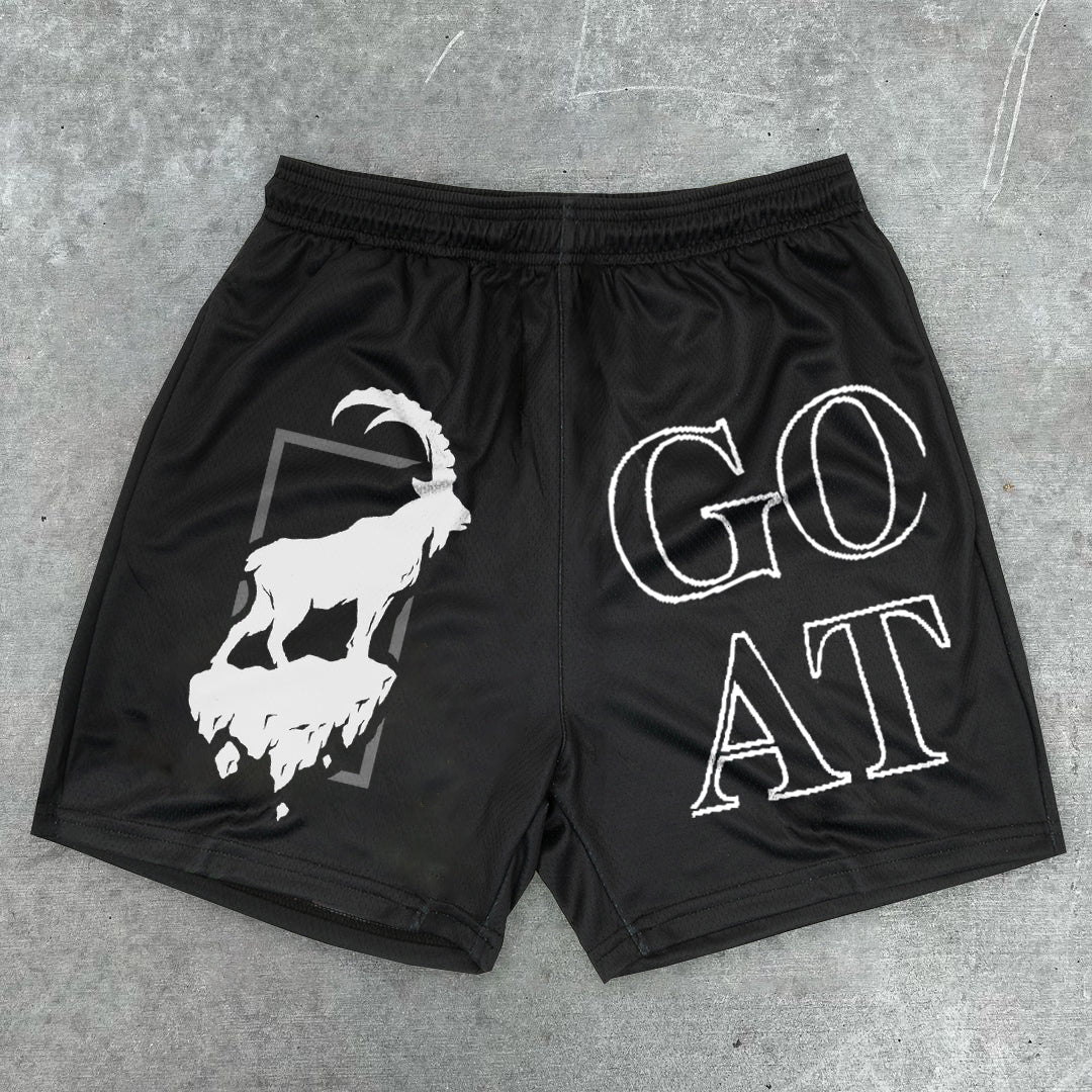 Retro Fashion Casual Goat Print Shorts