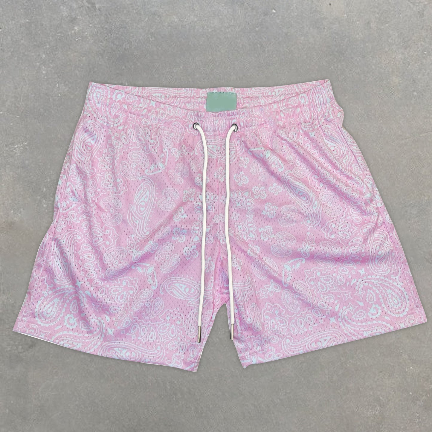 Relaxed Retro Paisley Shorts