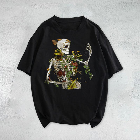 Personalized Skull Funny Print Short Sleeve T-shirt