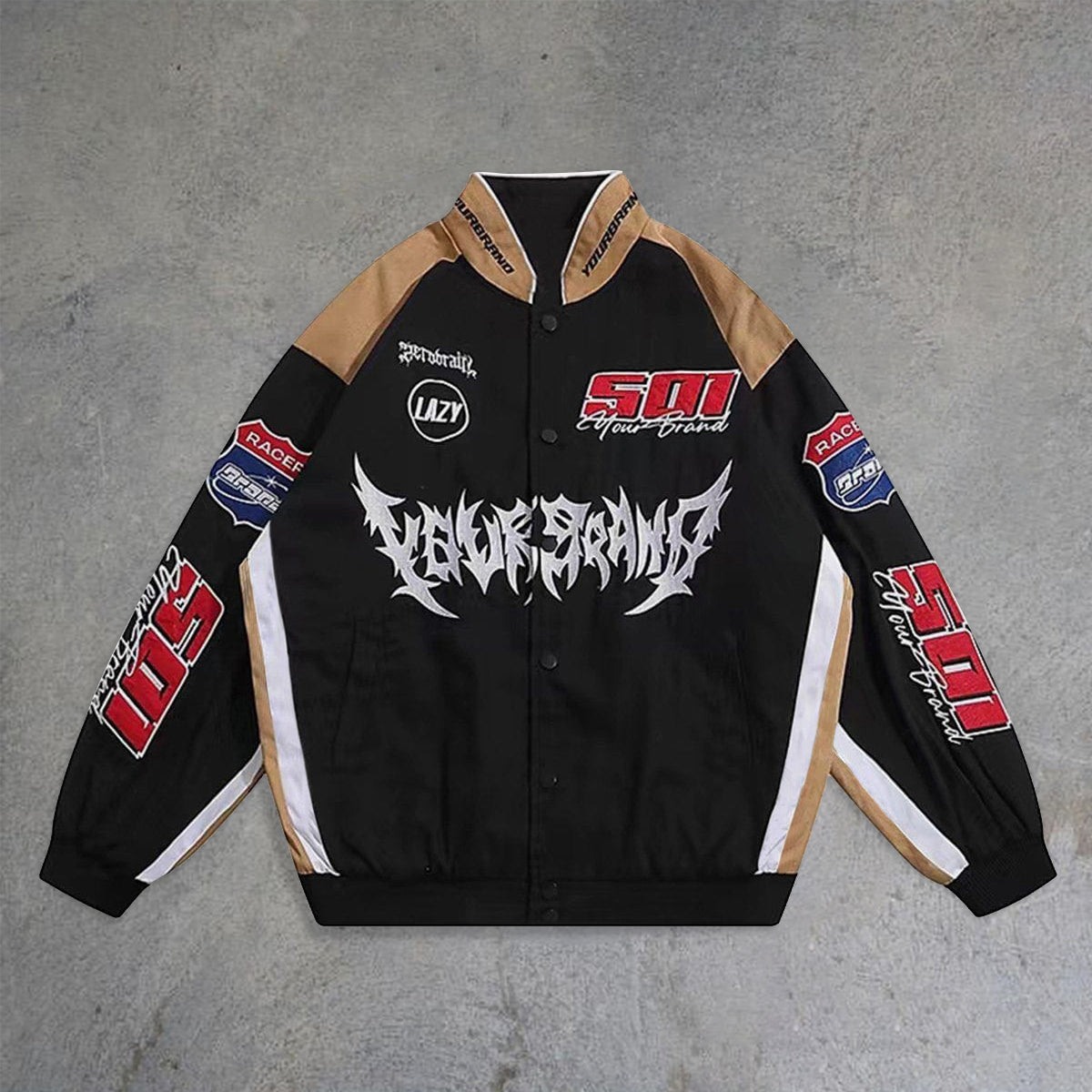 Retro Street Hip Hop Racing Jacket