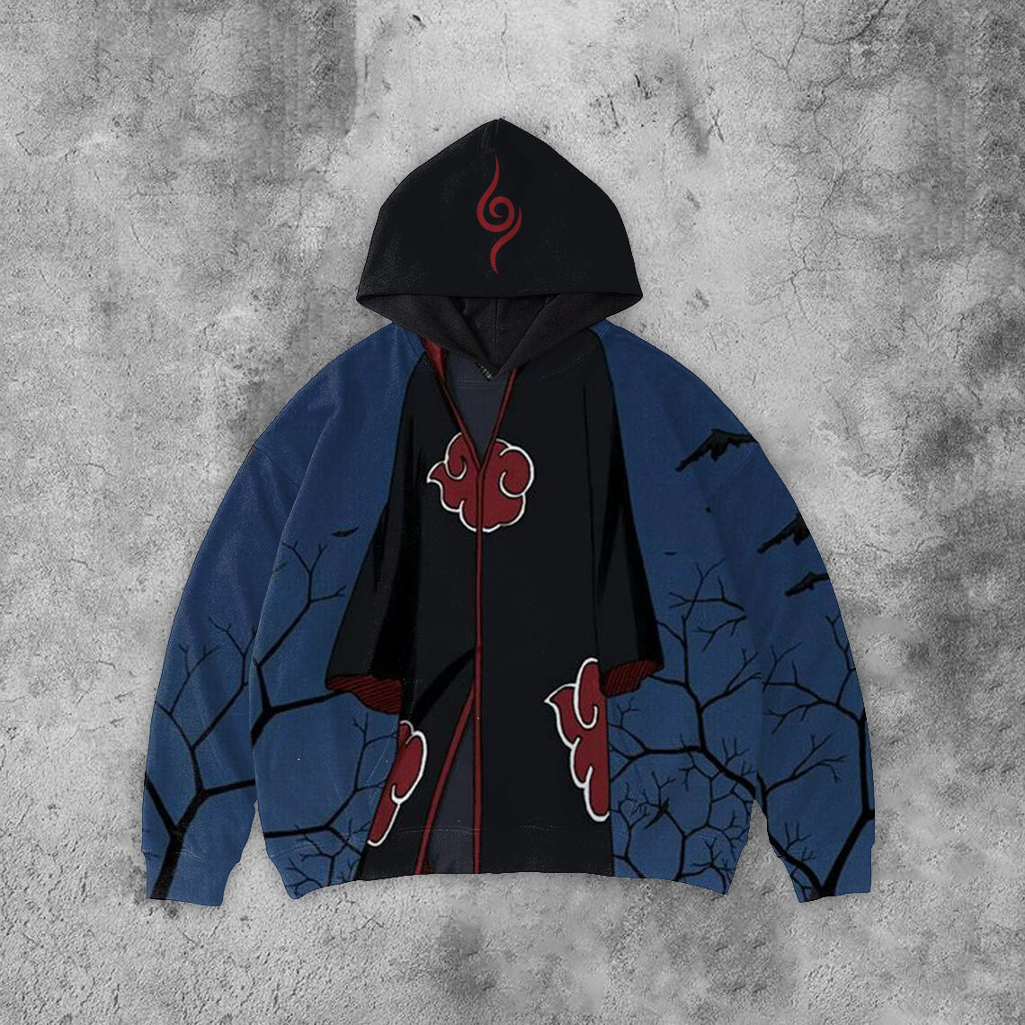 Anime Naruto Pattern Hoodie