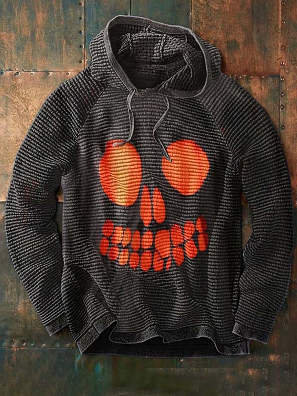 Fashion Halloween Print Long Sleeve Hoodie Sweatshirt