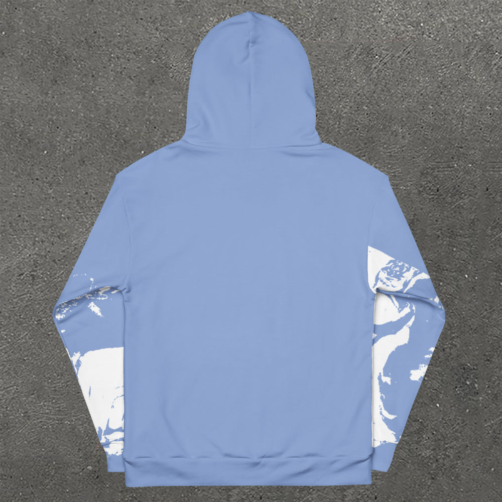 Figure Print Long Sleeve Hoodie