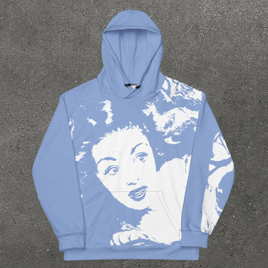 Figure Print Long Sleeve Hoodie