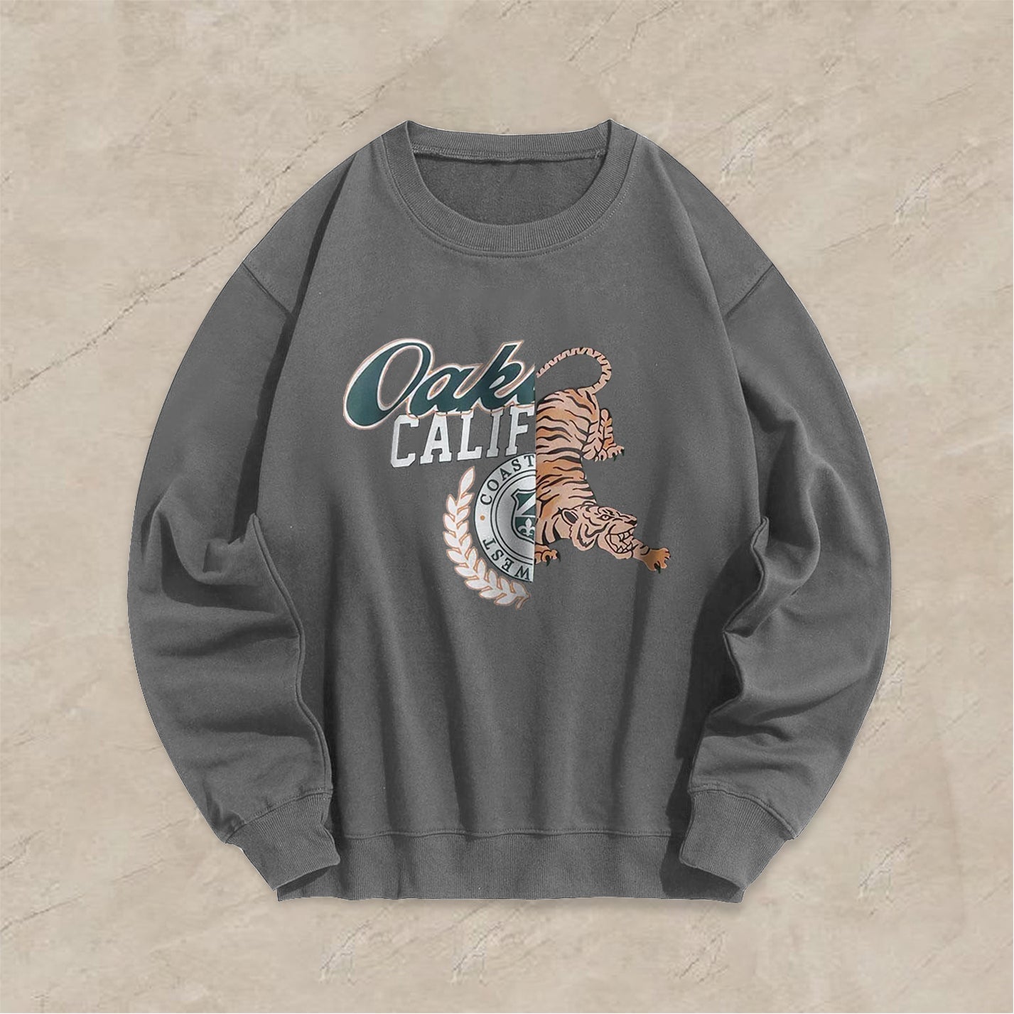 Retro Tide Brand Fashion Casual Crew Neck Sweatshirts