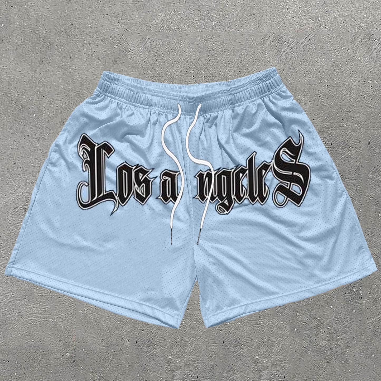 Los Angeles Print Mesh Shorts