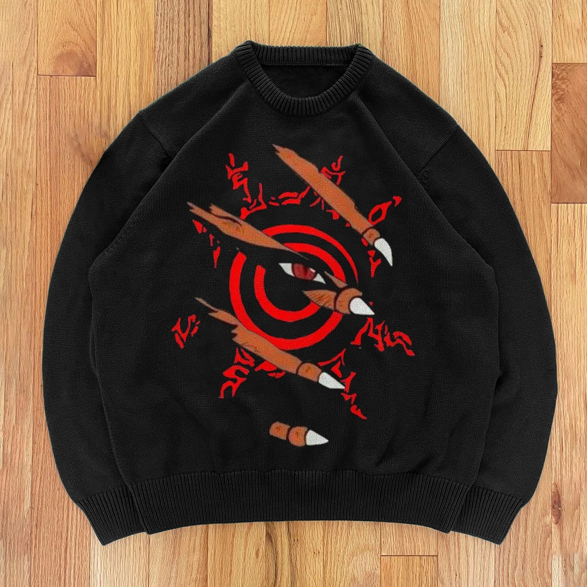 Naruto Street Vintage Knit Sweater