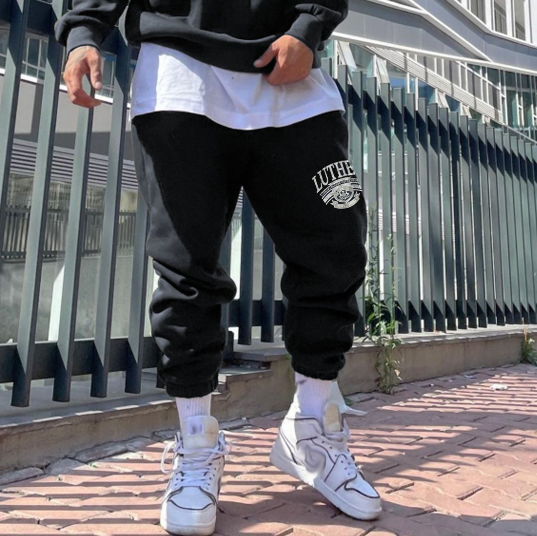 Vintage Graphic Print Sweatpants