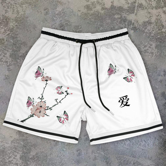 Vintage Casual Fashion Printed Sports Shorts