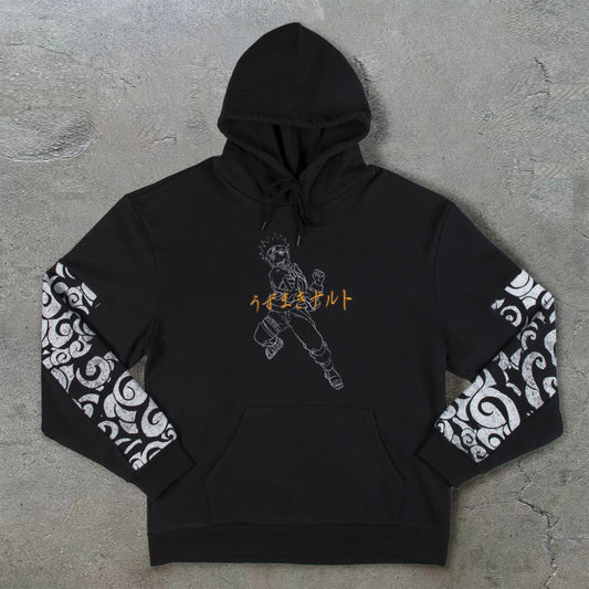 Vintage Street Print Hoodie