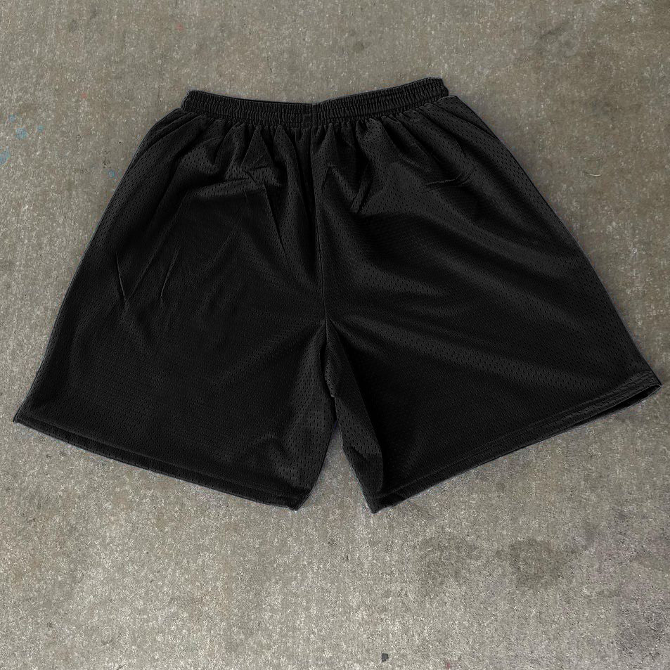 Angel Fashion Vintage Mesh Street Shorts