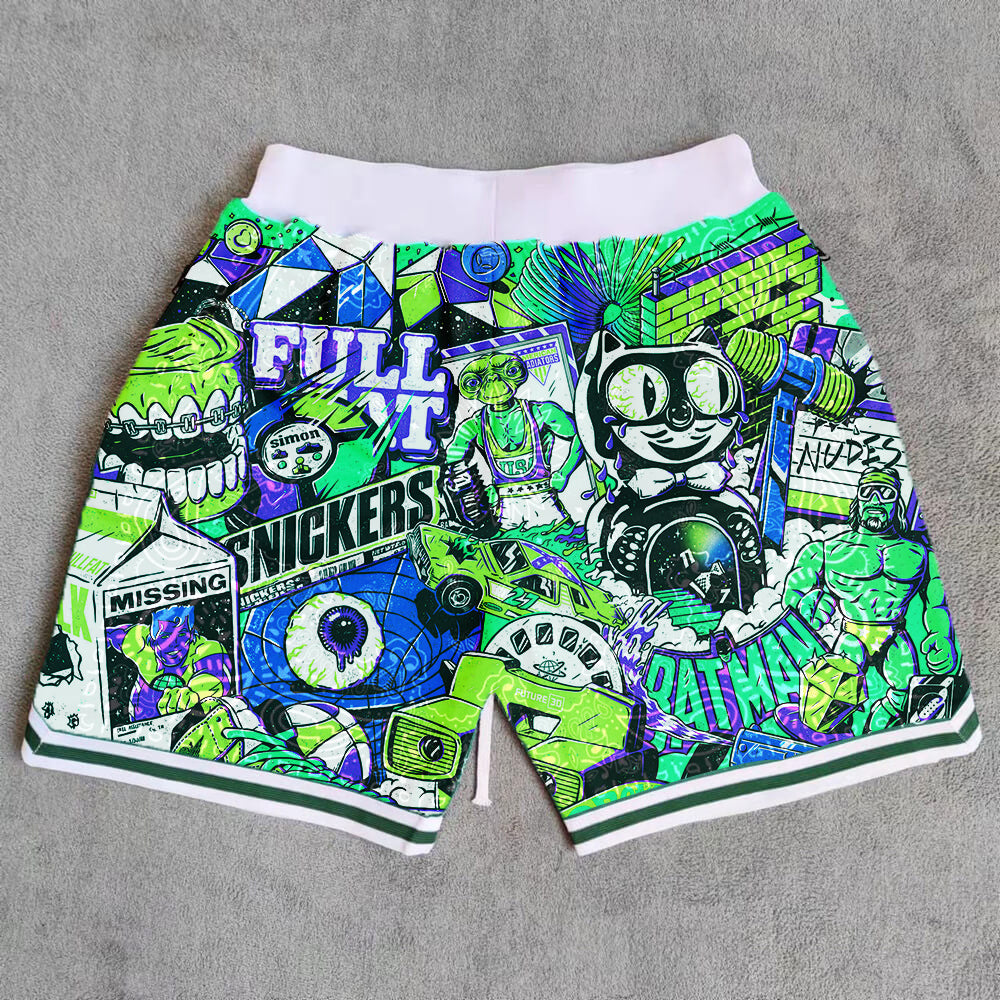 Cashew blossom casual basketball breathable shorts