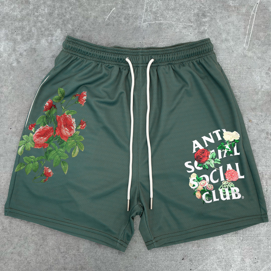 Red Rose Tide Street Shorts