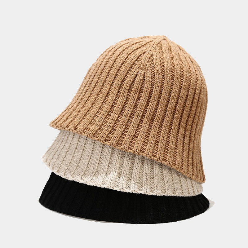 Warm knitted bucket hat fashion wool bucket hat