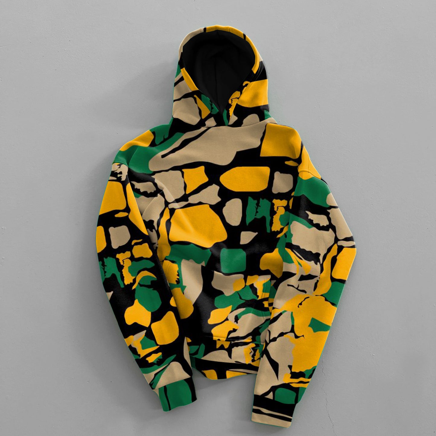 Contrasting Graphic Print Street Base Layer Hoodies