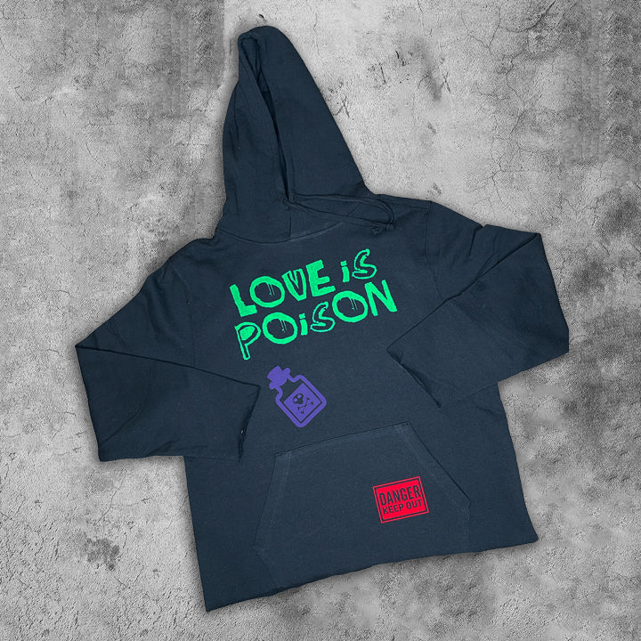 Love Is Poison Graphic Hoodie