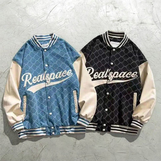 Retro personality original loose sweater letter embroidery baseball uniform jacket