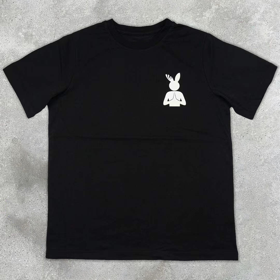 Rabbit leisure sports home street T-shirt