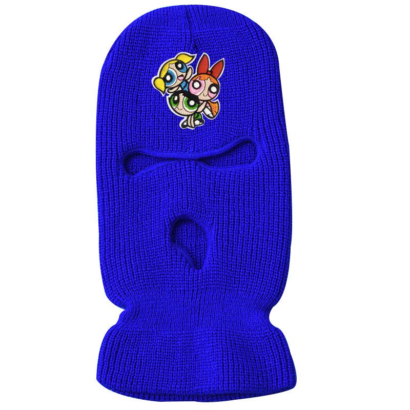 Three-hole wool knit hat ski mask warm hat