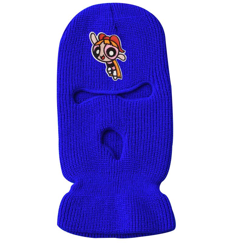 Three-hole wool knit hat ski mask warm hat