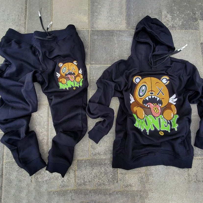 Fashion personality cartoon print hooded sweatshirt