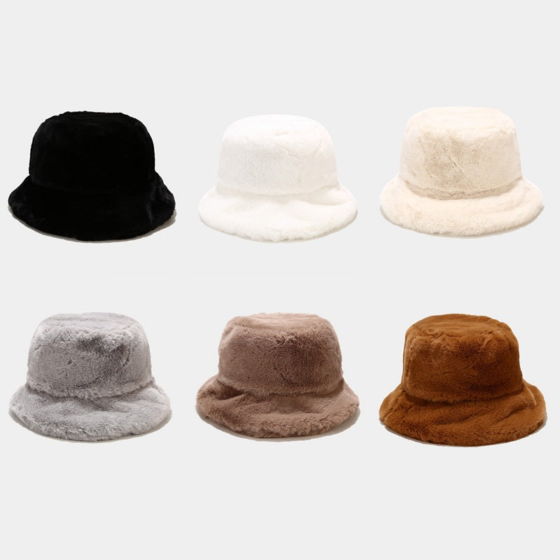 Retro simple fisherman hat all-match warm fashion basin hat