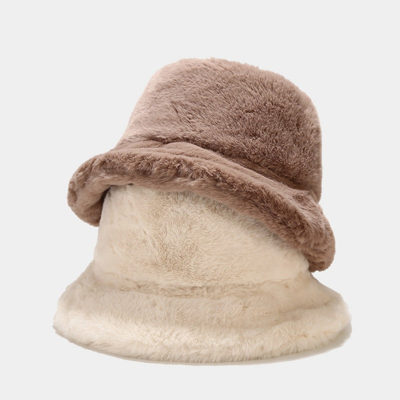 Retro simple fisherman hat all-match warm fashion basin hat