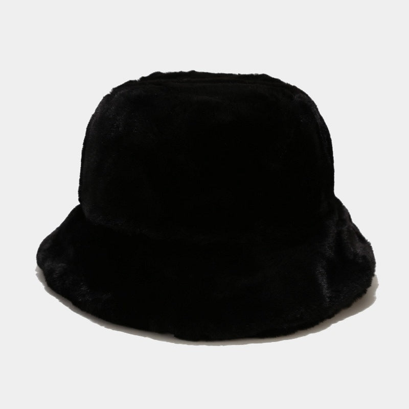 Retro simple fisherman hat all-match warm fashion basin hat