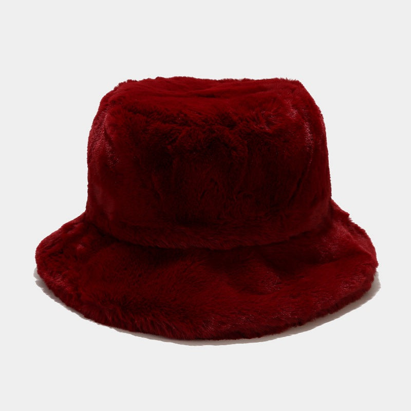 Retro simple fisherman hat all-match warm fashion basin hat