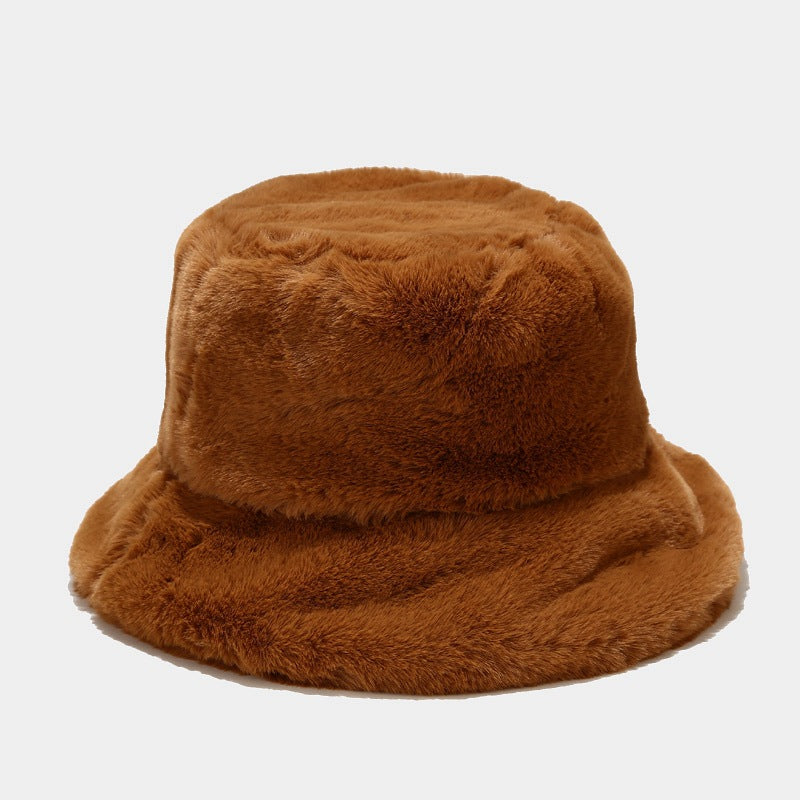 Retro simple fisherman hat all-match warm fashion basin hat