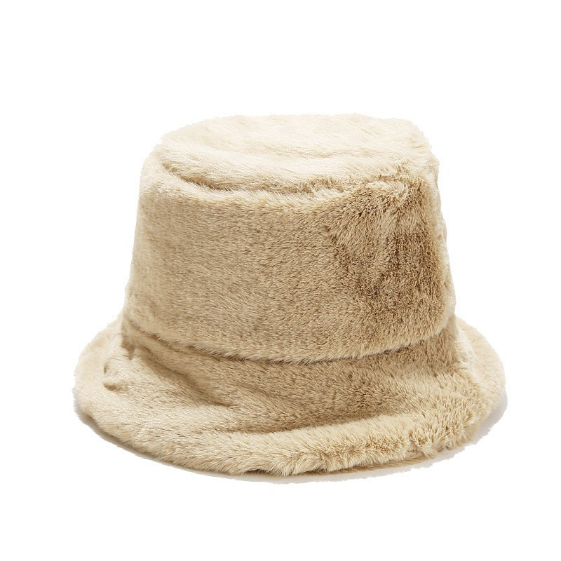 Retro simple fisherman hat all-match warm fashion basin hat