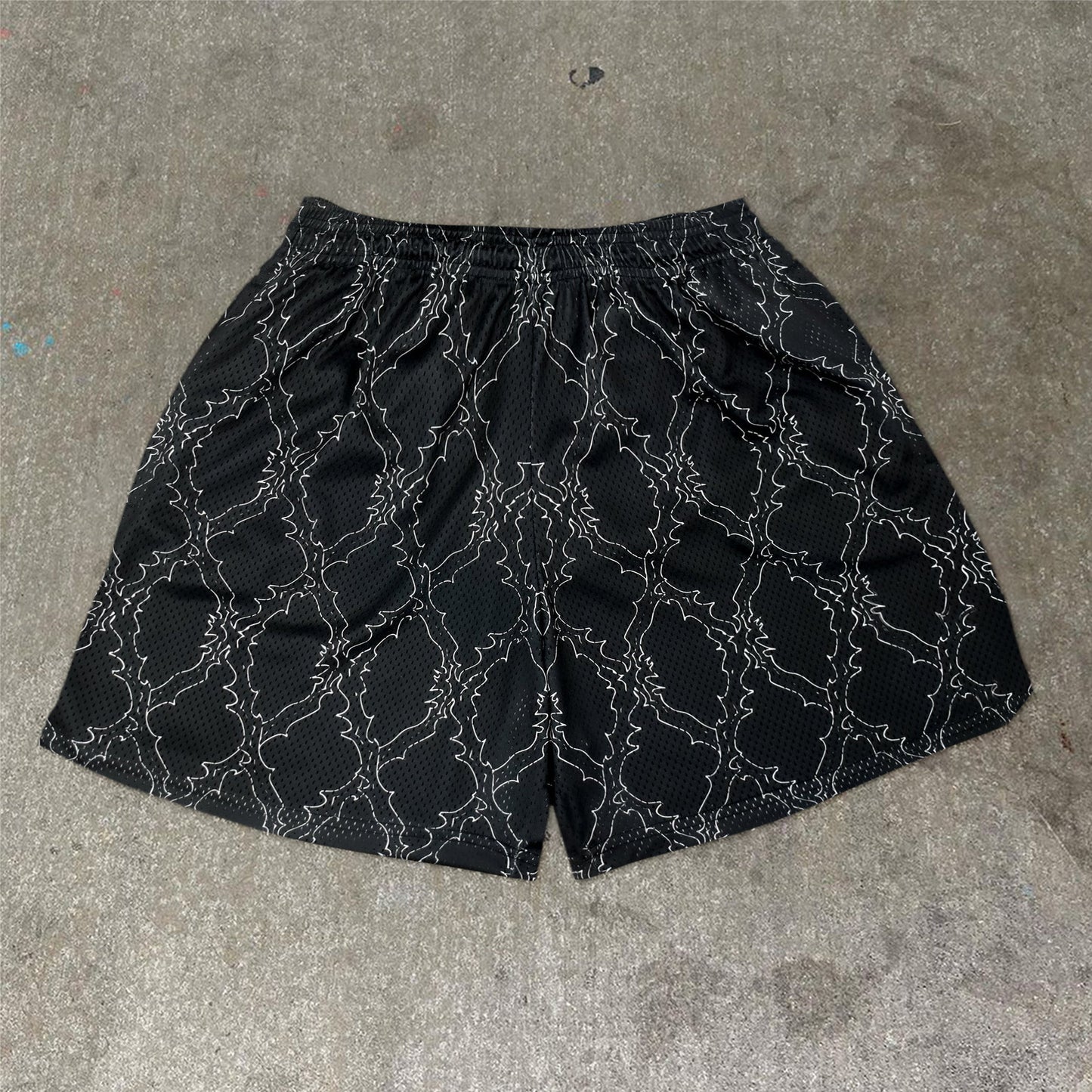 Vintage Print Cross Lounge Shorts