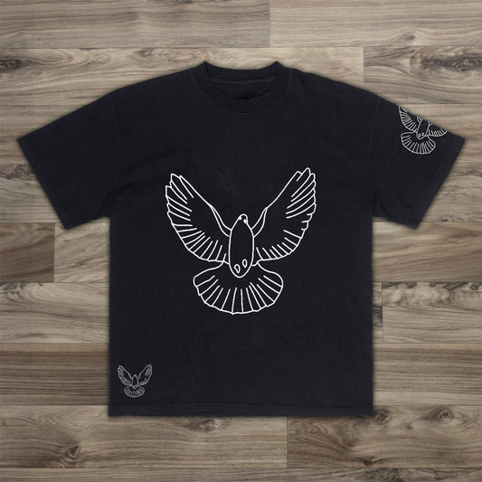 Dove Vintage Peace Print Short Sleeve T-Shirt