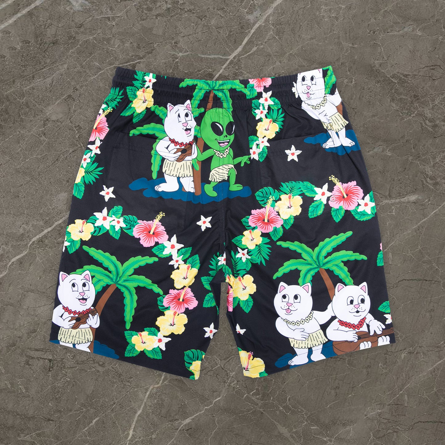 Holiday print casual beach shorts