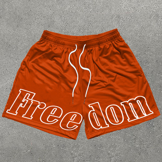 Freedom Print Mesh Shorts